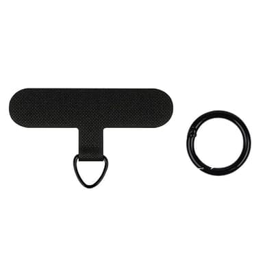 flintronic 1PC Patch pour Cordon de Téléphone Portable, Patch d'attache de Téléphone, Transparentes Patch pour Lanière Téléphone Multifonctions avec Anneau en Métal