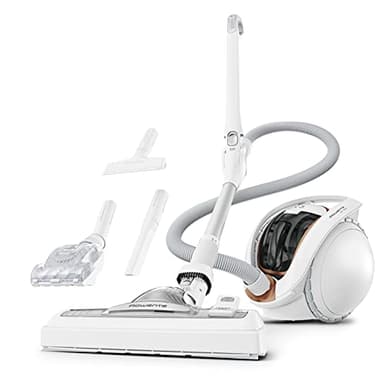 Rowenta Aspirateur sans fil, Silencieux avec seulement 69 dB(A), Léger, Puissant jusqu'à 230 AW, Autonomie jusqu’à 90 min, Jusqu'à 140 m2, 2 batteries amovibles, Flex, X-Ô 160, Blanc IX7777EA