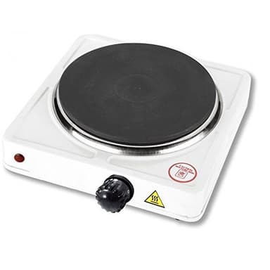 TEMPO DI SALDI Réchaud électrique 1500 W réglable voyage et camping plaque en fonte 185 mm