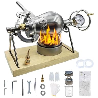 Machine à popcorn chinoise de 340 ml, machine à popcorn manuelle, canon à popcorn en acier inoxydable, fabricant de popcorn à haute pression, mini-pot à popcorn pour les réunions de famille, plaisir