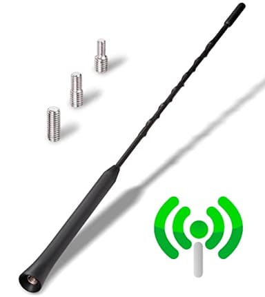YIEHO Antenne Voiture Puissante 28CM - Antenne Radio Voiture Universelle pour Tous Les Modèles - Autoradio avec Réception Dab FM de Haute Qualité