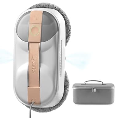 Lydsto WL09 Robot Nettoyeur de Vitres, Robot Laveur Vitre avec Double Pulvérisation Ultrasonore, 6000Pa, Télécommande, Triple Sécurité, Kit Complet avec Boîte de Rangement et 10 Chiffons
