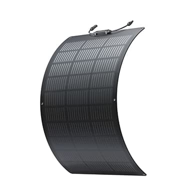 Panneau solaire flexible EcoFlow 100 W avec modules solaires haute efficacité et de niveau d'étanchéité IP68, prévu pour les toits, les camping-cars, balcons,etc