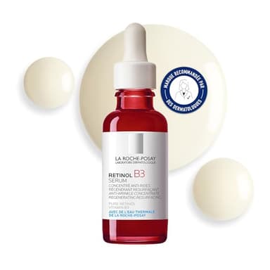 La Roche-Posay - Sérum Rétinol B3 - Sérum Visage Anti-Rides - Enrichi en Rétinol, Glycérine et Vitamine B3 - Corrige les Signes du Vieillissement Cutané - Soin Visage Pour Tous Types de Peaux