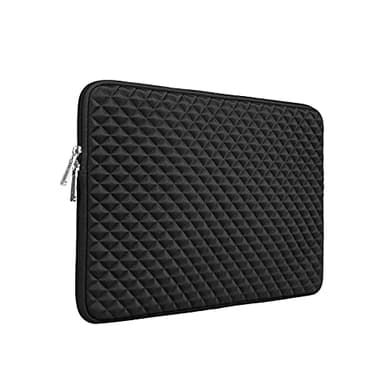 RAINYEAR Housse pour Ordinateur Portable 11-13 Pouces Étui Résistant aux Chocs Compatible avec Macbook Air 13 Pouces M4 M3 M2 M1 Macbook Pro 13,3 & 14 Pouces, Notebook Chromebook 11 Pouces(Noir)
