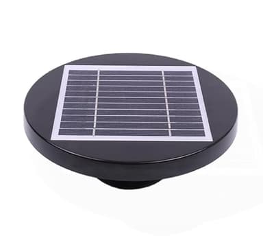 Ventilateur Solaire Extracteur d’Air Autonome – 2,5W – Pour Container, Camping-Car, Serre, Toilettes Mobiles, Mobile Home, Cabane, Cabanon, Caravane, Fourgon, Grenier – Étanche – Débit 55 m³/h