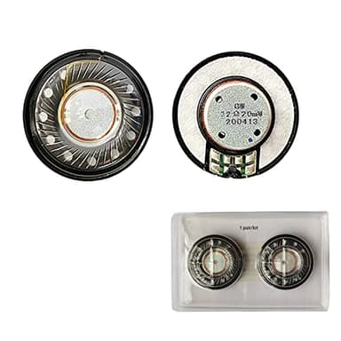 jghcsz 40mm 32 Ohms Haut Parleurs Compatible avec Bose QC45 QC2 QC25 QC35 QC15 QC3 AE2 OE2 OE2 Studio 2 Studio 3 B0500, Solo 2 Solo 3, Kraken 7. 1 Casque Haut-parleurs 1 Paire