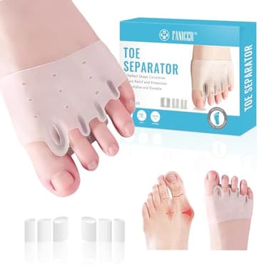 Impoditiongs 2 Pièces Correcteur D'orteils, Correcteur Hallux Valgus, Corrige les Orteil, Séparateurs d'orteils pour Chevauchement Orteil, Soulager les frottements