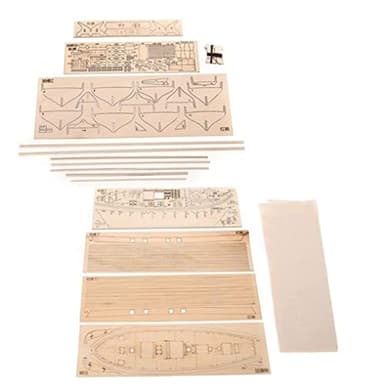 Pineeseatile Maquette de Bateau, kit de voilier en Bois – Modèle Bricolage à Domicile, décoration à l'échelle voiliers en Bois Classiques, Kits Bateaux pour Enfants et Adultes, kit