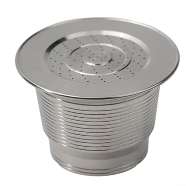 Yuanpgky Capsules de café réutilisables en acier inoxydable pour dosettes Nespresso, 304 filtres métalliques rechargeables (type normal)