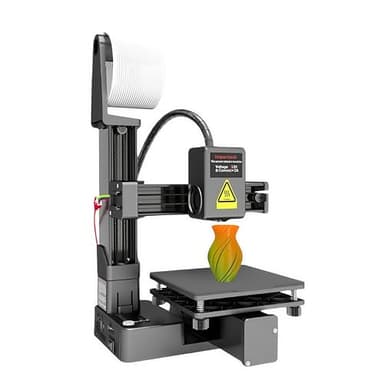 XUMIUZIY Mini imprimante 3D 100 x 100 x 100 mm avec Plateau Amovible - Compatible PLA/TPU, Plug & Play pour débutants, Design Compact, Impression Via USB/Carte SD (Prise UE)