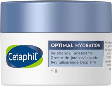 Cetaphil optimal hydration crème du jour, 48g, Visage, pour tous types de peau, HydroSensitiv Complex & acide hyaluronique