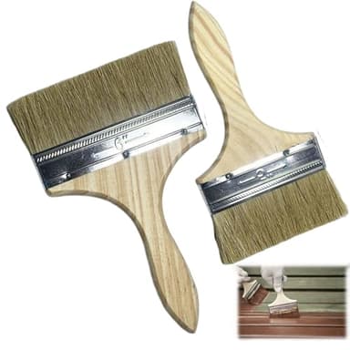 2 Pièces Spalter,Pinceau Vernis Bois,Pinceau Brosse,2 Largeurs 100 Mm/125 Mm,Pinceauplat,pour Les Clôtures,La Décoration Et La Peinture