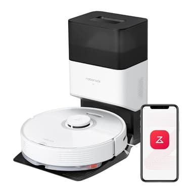 roborock Q7 Max+ Robot Aspirateur Laveur avec Station de Vidage Auto, 4200Pa Aspiration, Navigation PreciSense LiDAR, 3D Cartographie, Zones Interdites, Routines Personnalisées, Contrôle APP/Alexa
