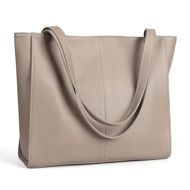 befen Véritable Sac Cabas en Cuir Femmes Sacoche, Sacs à Main en Cuir Femmes avec Compartiment pour Ordinateur Portable de 14 Pouces
