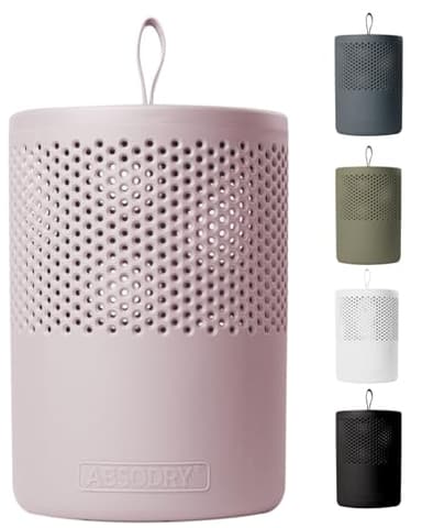 AbsoDry Duo Family - Déshumidificateur d'air anti moisissure non électrique - Absorbeur d'humidité - Pour une meilleure qualité de l'air - Anti humidité maison, salle de bain, chambre - Rose