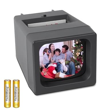 DGODRT Visionneuse de Diapositives LED pour Diapositives Anciennes, négatifs 35mm et projecteurs de diapositiv