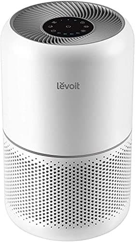 LEVOIT Purificateur d'Air Masion avec HEPA Filtre, CADR 187m³/h, 360° Purifier, 24dB Mode Veille, 100% Sans Ozone, avec 3 Vitesses, Minuterie, Capturer la Fumée Pollen Poussière Core 300