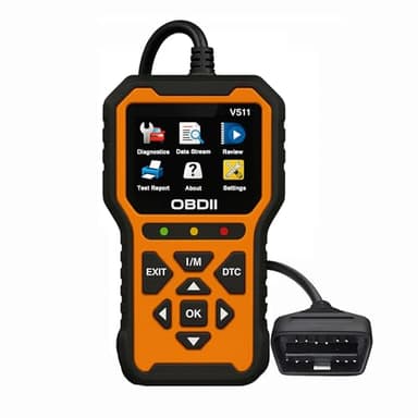 KABUTM Valise Diagnostic OBD2 pour Renault Twingo Zoe Koleos Captur, Lecteur de Codes Défaut Moteur avec Préparation I/M, Effacement des Codes d’Erreur, Plug and Play