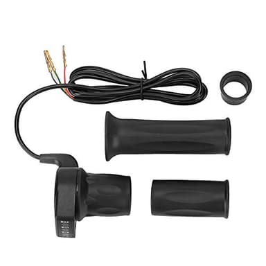 Akozon Accélérateur de Vélo électrique, Accélérateur à Demi-torsion 36V avec Indicateur de Batterie pour les Mini-vélos électriques Pliants Scooters Accélérateur à Demi-torsion