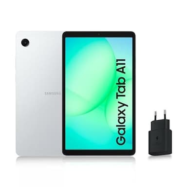 Samsung Galaxy Tab A11 8.7" WiFi 64 Go, Tablette Android, RAM 4 Go, Son 3D, Argent, Chargeur Secteur Rapide 25W Inclus, Version FR