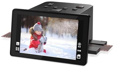Scanner numérique de film et de diapositives avec grand écran LCD de 5 pouces, scanner de diapositives pour numériser scanner négatif, convertit 135, 126 KPK, 110 négatifs et super 8 films en 22 MP
