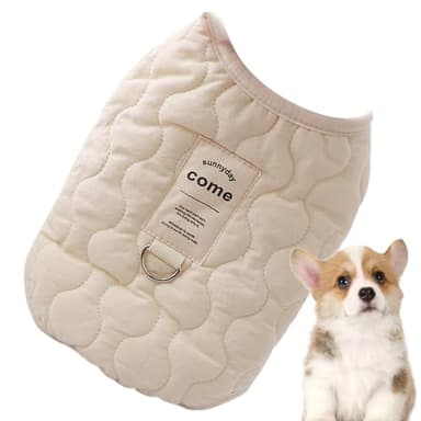 Manteau d'hiver imperméable pour Petit Chien, Gilet de Neige Confortable pour Chiens et Chats, Gilet pour Chien avec Trou de Harnais intégré, Gilet d'hiver imperméable pour Animaux de Compagnie,