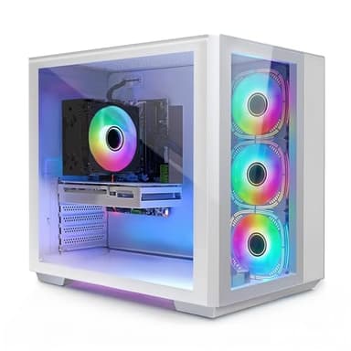 STGsivir PC Gamer Fixe,Ordinateur Gaming,GeForce RTX 3060 12Go GDDR6,Core i7 up to 3.9Ghz,16Go RAM,1To SSD,WiFi 6,BT 5.0,Ventilateur RGB x3,Windows11 Pro