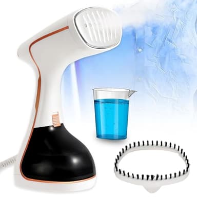 Défroisseur Vapeur, 1800W Fer à Repasser Portable avec Réservoir d'eau de 320ml, 2 in 1 Defroisseur Vapeur Vertical Humide et Sèche, avec Panneau de contrôle d'affichage, pour Maison, Bureau