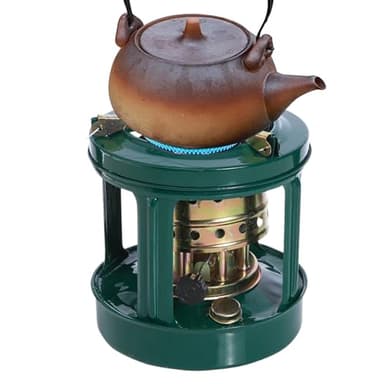 Dopsyesn Chauffage Au Pétrole Pour Intérieur - Chauffage d'Appoint | Brûleur Anti-Vent Avec 8 Mèches Coton Pour Camping Randonnée Eau Cuisson Barbecue