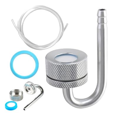 LQUYTA Diffuseur CO2 Aquarium, Diffuseur De Dioxyde De Carbone Avec Ventouses Et Tube En U, Diffuseur de CO2, Pour Aquarium, Plantes De Poissons D'eau Douce