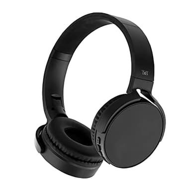T’NB Single - Casque sans Fil Bluetooth 5.0, Modèle Single 2, 8 Heures D’Ecoute. Ajustable, Port Jack, Confortable, Microphone et Commandes Intégrées, pour Le Sport et Entraînements – Noir