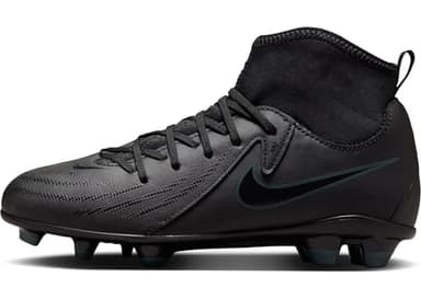 Nike Soccer Shoe Jr Phantom Luna II Club FG/MG, Black/Black-Deep Jungle, FJ2601-002, 38.5 EU (6Y)