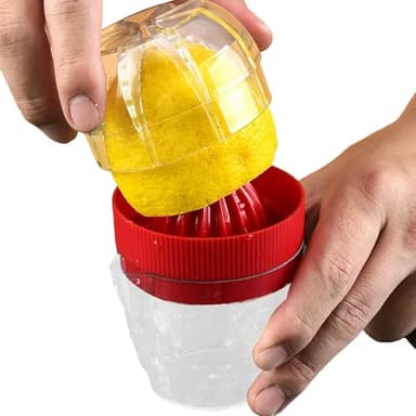 Presse-citron, presse-citron vert, extracteur de jus manuel avec verre doseur et passoire, ustensile de cuisine, presse-agrumes, presse-agrumes, multifonctionnel, pour citron, citron vert, orange