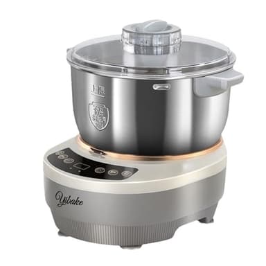 YIBAKE Machine a pate avec fonction de fermentation, 5L Robot cuisine entièrement automatique, fonction de fermentation 25-38°C, minuterie intelligente, 10 Min de pétrissage rapide