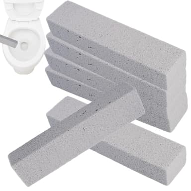 6 Pièces Pierre Ponce de Nettoyage, Réutilisable Bloc de Pierre Ponce WC, Pierres Abrasive, Pierres de Nettoyage pour Toilettes, Salle de Bain, Evier, Pool, Cuisine, Grills, Four, Soins des Pied