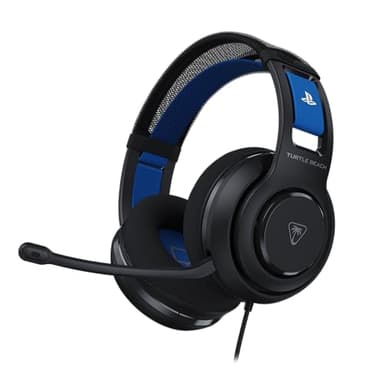 Turtle Beach Atlas 200 Noir PlayStation Casque de Gaming Filaire sous Licence Officielle pour PlayStation w/transducteurs Nanoclear de 50 mm pour PS5 et PS4