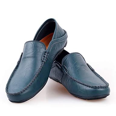 Hommes Mocassins Cuir Penny Loafers Conduite Bateau Chaussures Respirant d'affaires Oxfords Ville Casual Souple Chaussons