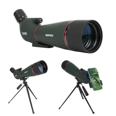 BOSTRON Longue Vues avec Trepied Adaptateur Smartphone,20-60x80mm étanche HD Lunette de Visée pour Le tir sur Cible Observation des Oiseaux Chasse Faune Sauvage
