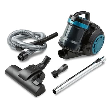 MEDION Aspirateur cyclonique Puissance 800 Watts, capacité du bac à poussière 2 litres, Rayon d'action 5 m, Filtre EPA Lavable E12, MD 19407, Bleu