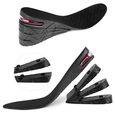 flintronic 4 Couches Augmenter la Semelle Intérieure, Semelle Intérieure avec Coussin D'air Amortissant Séparables, Augmentateur de Hauteur Semelles Interieure Unisexe