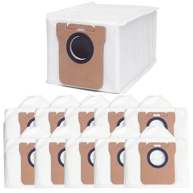 Lot de 10 sacs d'aspirateur pour robot aspirateur Xiaomi X10+/X20+ & Dreame L10s Ultra, Dreame L10 Ultra, L20 Ultra, X40 Ultra, X40 Ultra - Sac à poussière de rechange - Grande capacité de 2,5 l