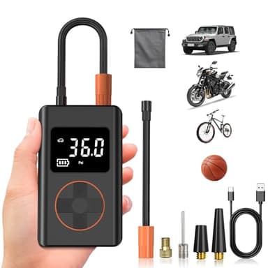 【NEW 10000mAh】WYRIAZA Gonfleur Pneus Voiture Compresseur à Air Portatif 150PSI Compresseur Voiture Gonfleur Pneus Voiture Sans Fil Mini Compresseur à Air Gonfleur Velo Electrique Pneu Portable