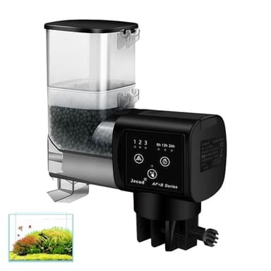 Distributeur automatique de nourriture pour aquarium Sporgo : 250 ml Distributeur automatique de nourriture pour poisson, réglable, distributeur de nourriture pour poissons, distributeur automatique