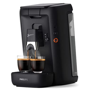 Philips Senseo Maestro CSA260/60 Machine à café à dosettes avec sélection de l'intensité du café et fonction mémo, réservoir d'eau de 1,2 litre, produit vert, noir