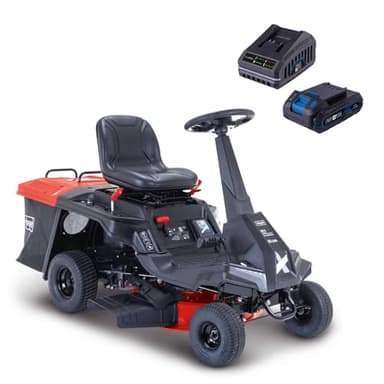 Scheppach Tondeuse Thermique autoportée MR225-61 - 4,4 KW - 6 CV - Largeur de Coupe 61 cm - Hauteur de Coupe réglable 35-75 mm - Jardins jusqu'à 2600 m² - Panier de 150 l