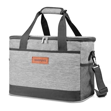 KAEFUYS Grand Sac Isotherme Repas 33 L Glacière Isotherme Sac Réfrigéré Pratique Imperméable pour Hommes Femmes Pique-Nique Camping Plage Voyage