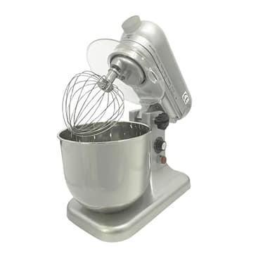 Batteur Mélangeur Professionnel – Bol Inox 7 L – 10 Vitesses – Fouet, Palette et Crochet Inclus – Corps Métallique Robuste