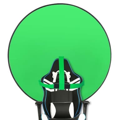 Portable Green Screen Chaises, Fond Pliable57 avec Support, Fond Vert Pliable Double Face, clé Chrome pour la Photographie, Le Streaming, Les Jeux, Les appels vidéo et Les réunions