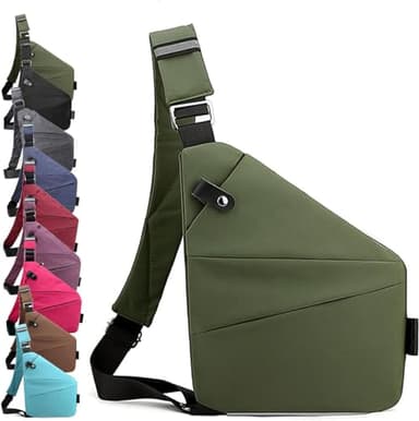 Sac à Bandoulière Antivol de Voyage Multi-Poches étanche pour Homme et Femme - Pour Vélo, Camping, Randonnée